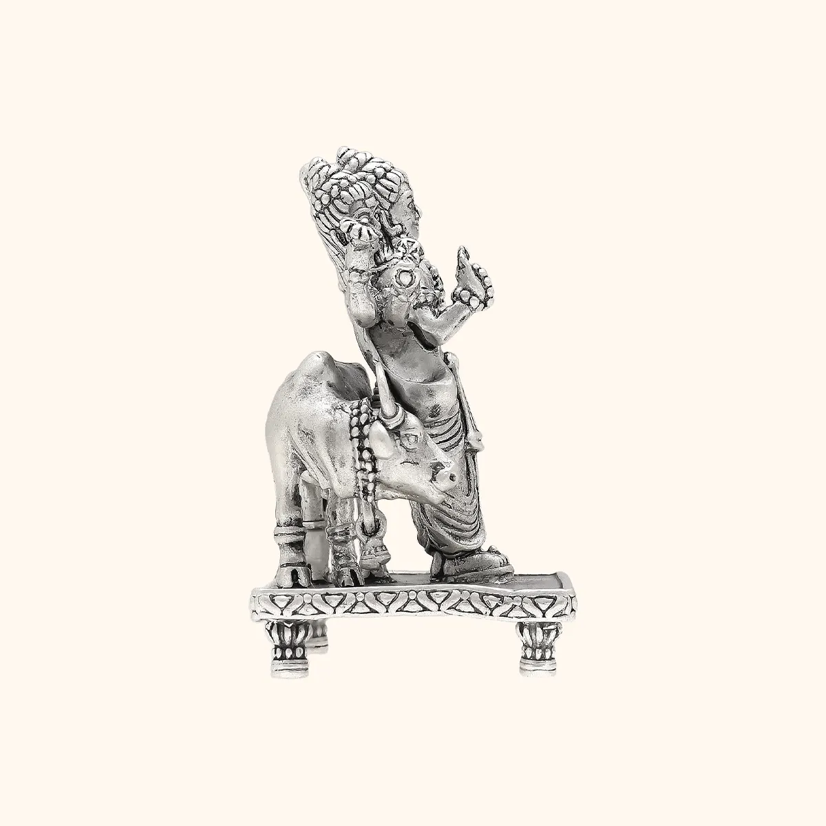925 Antique Silver Datta Idol - Image 3