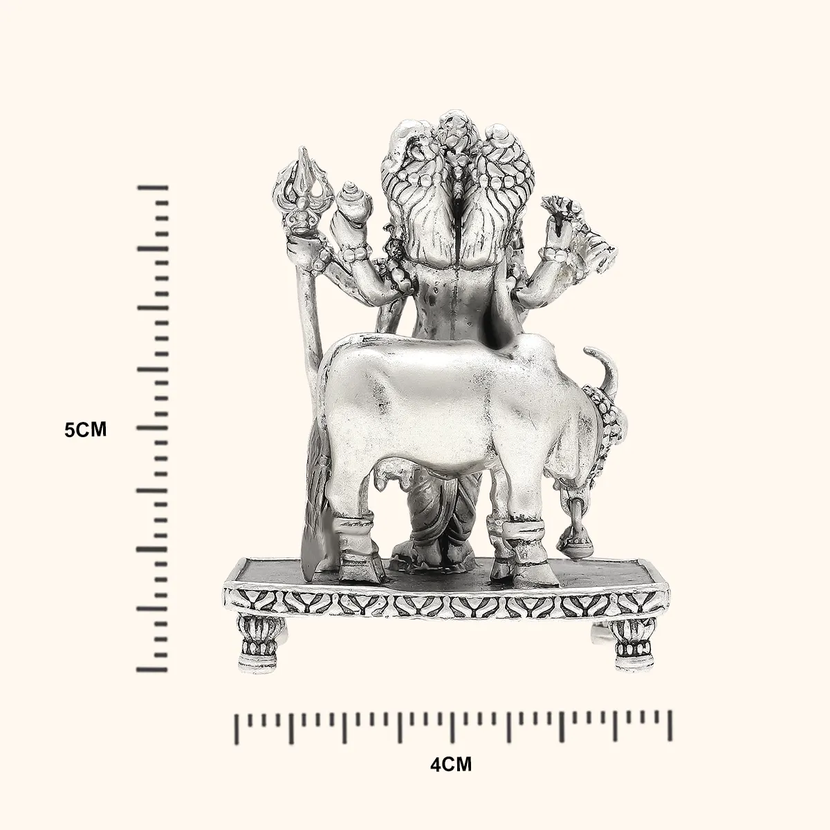 925 Antique Silver Datta Idol - Image 4