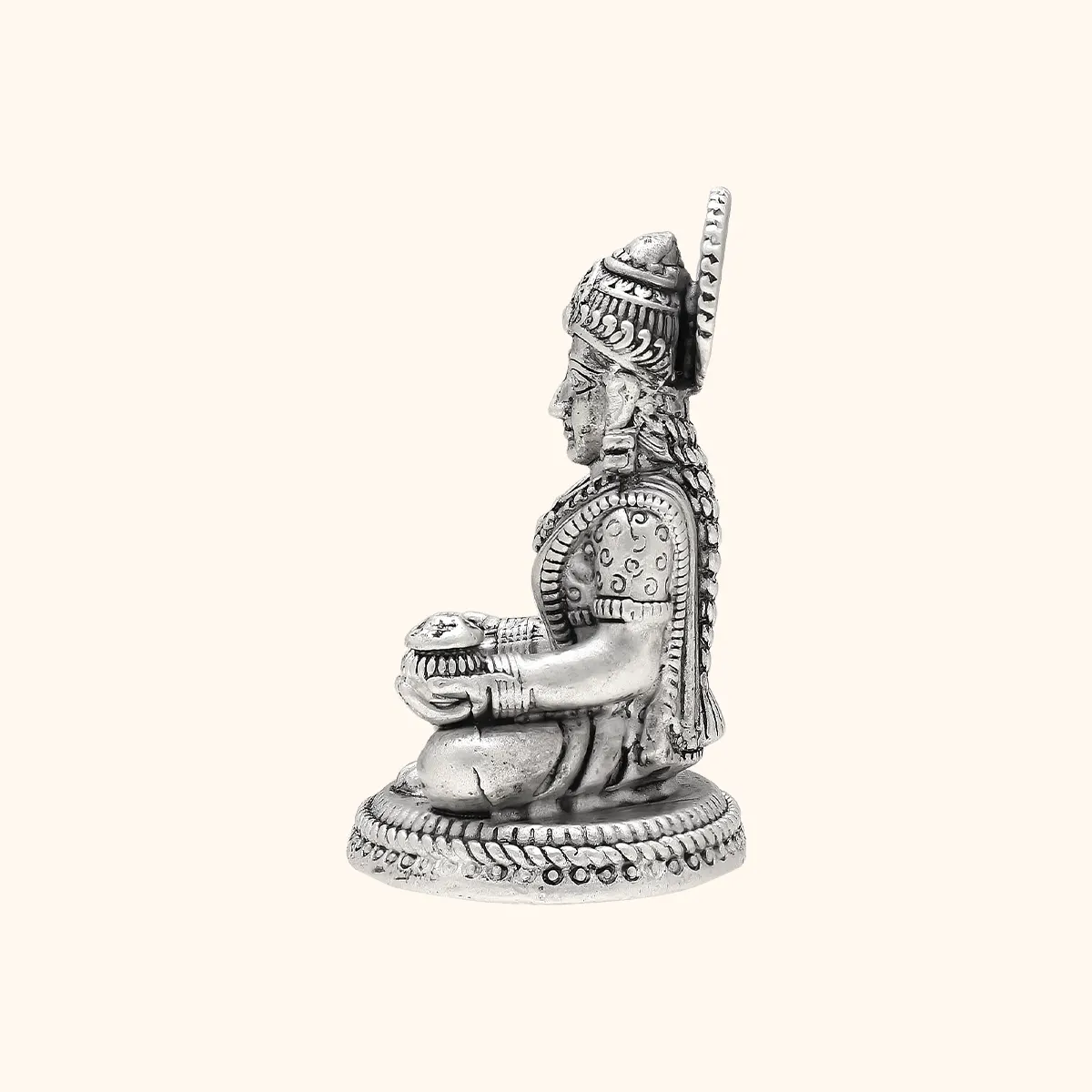 925 Antique Silver Matte Annapurna Idol - Image 3