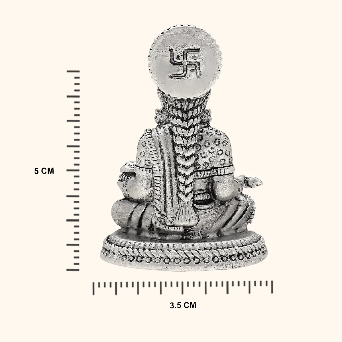 925 Antique Silver Matte Annapurna Idol - Image 4