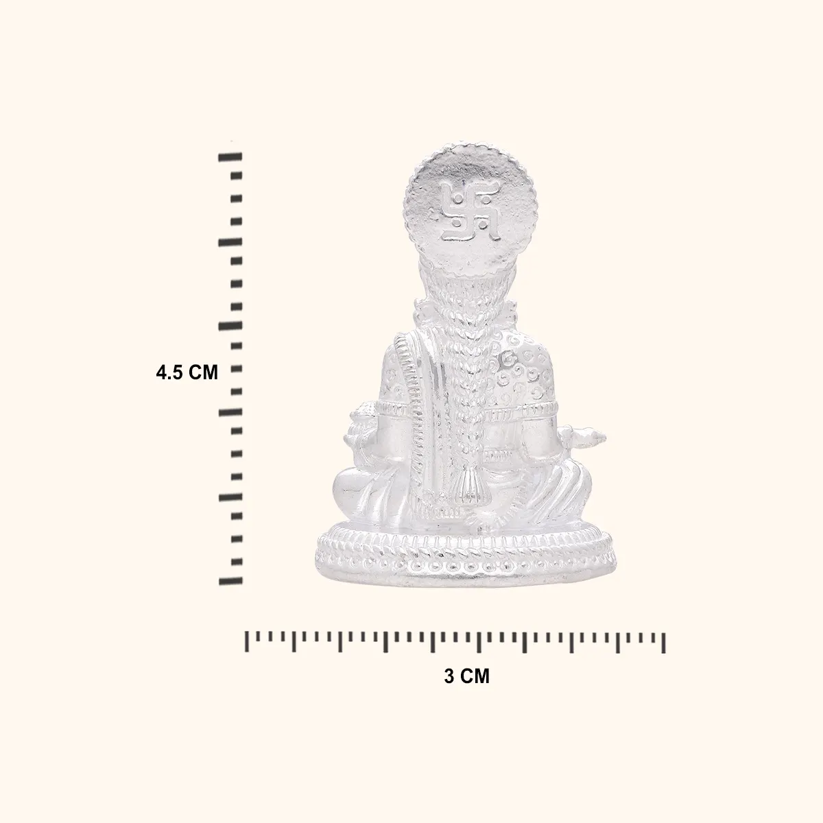 925 Silver Annapurna Idol Medium Size - Image 3