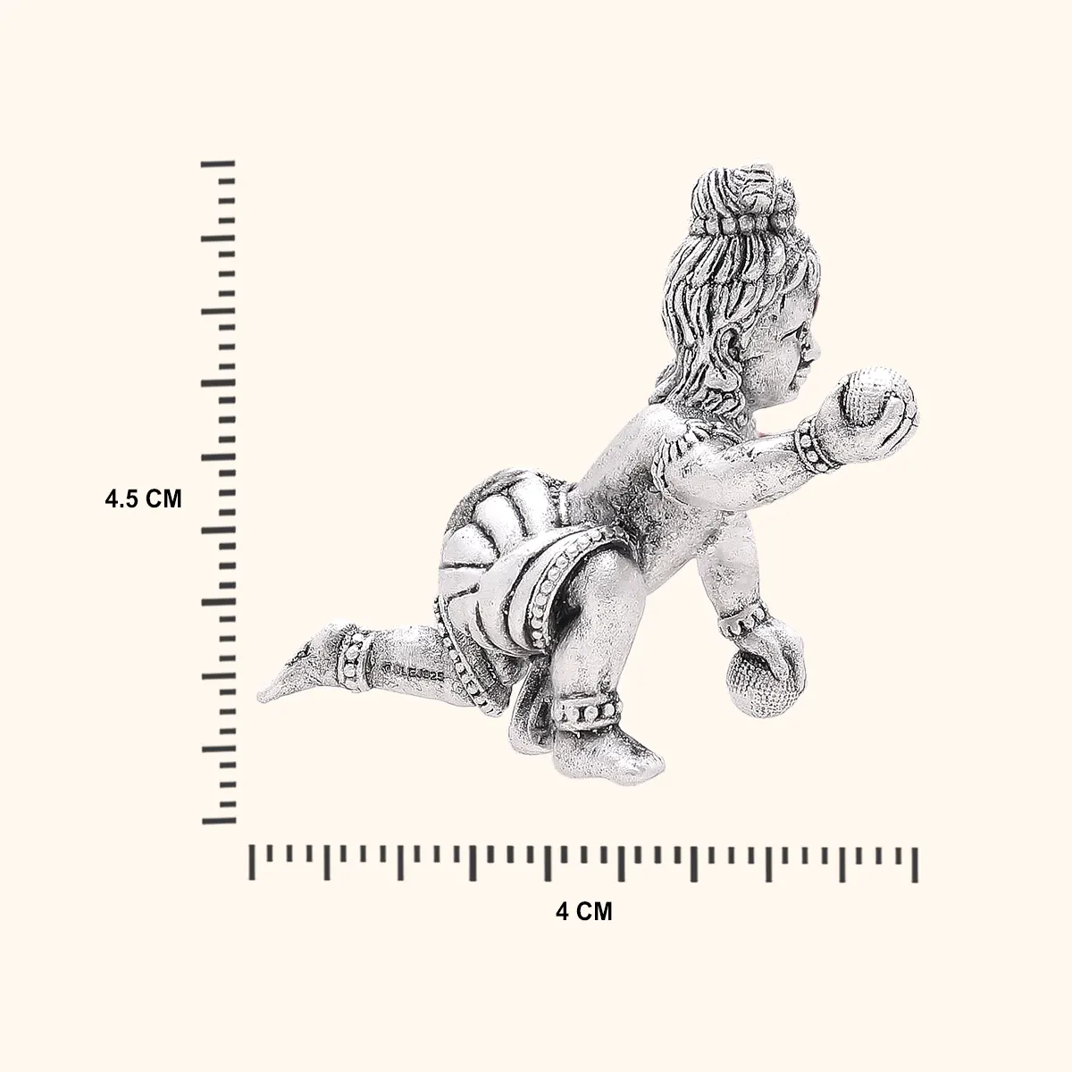 925 Silver Antique Balkrishna - Image 3