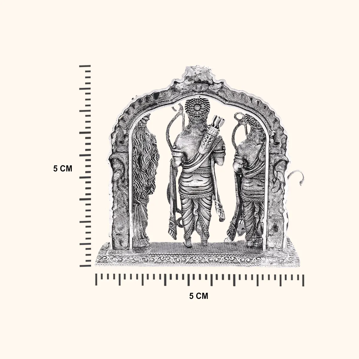 925 Silver Antique Ram Darbar 58 gms - Image 3
