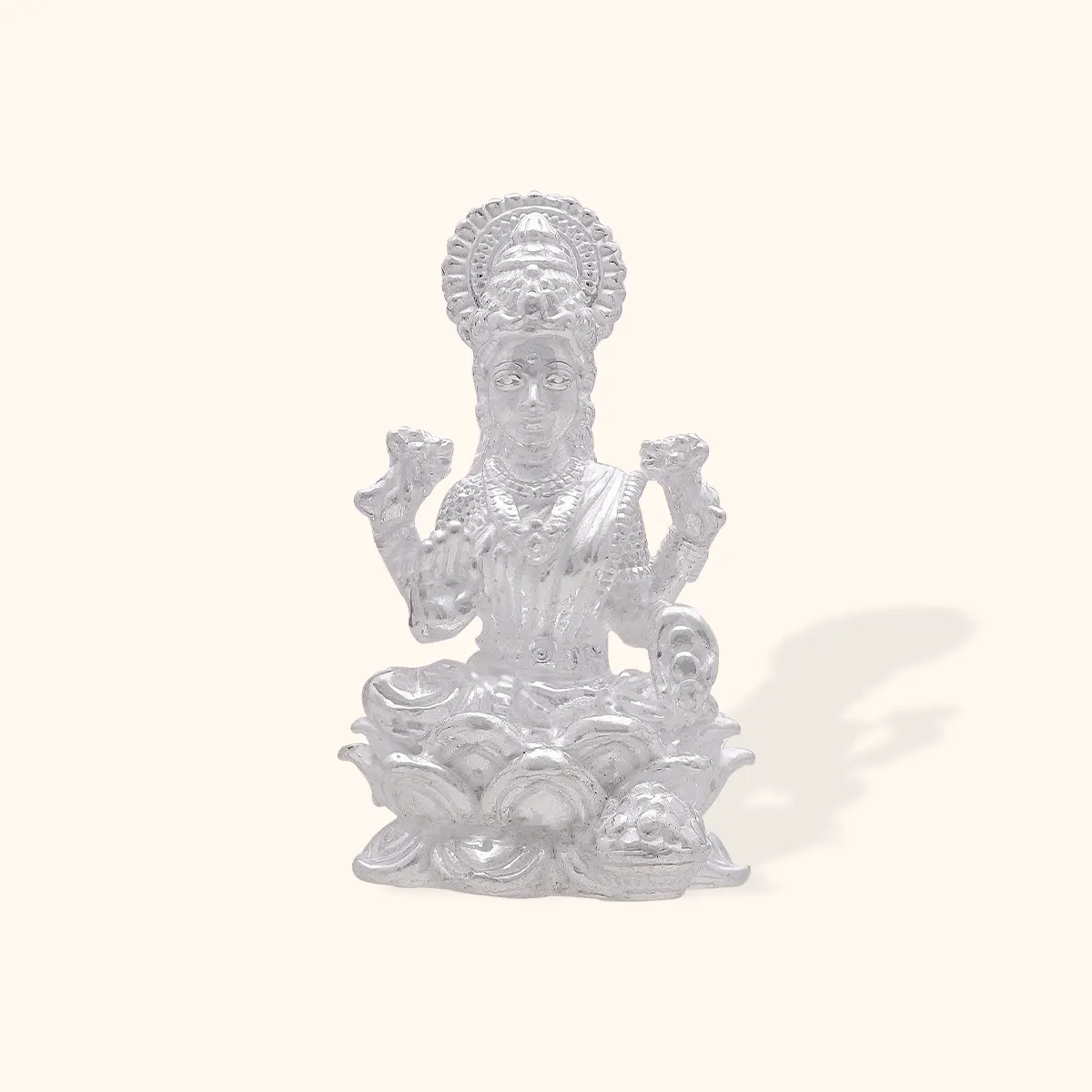 925 Silver Kamal Laxmi Ji Idol - Image 2