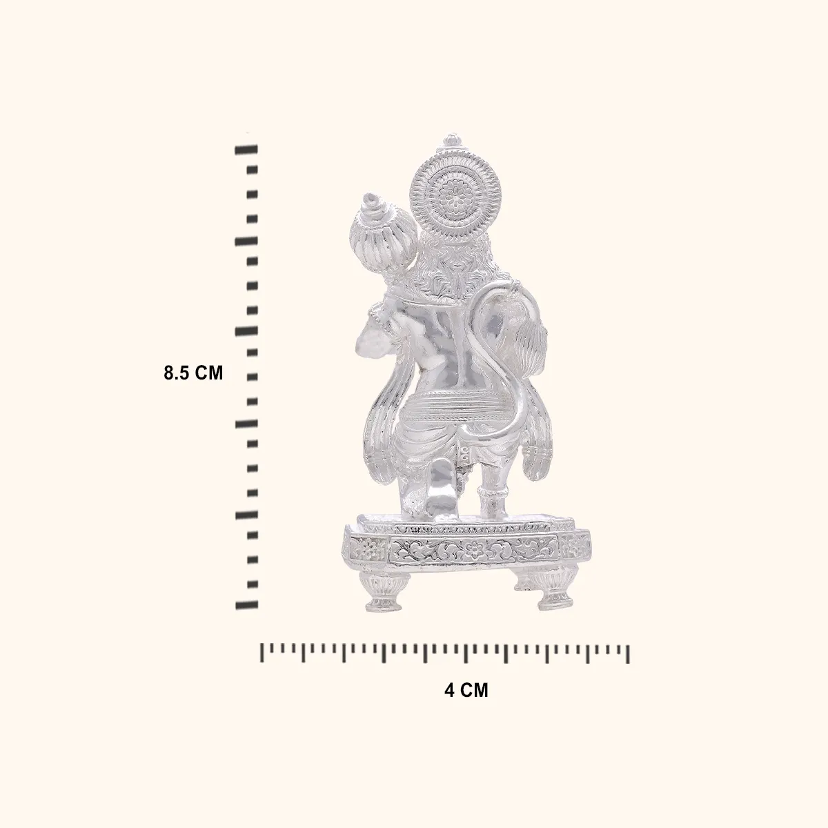 925 Silver Lord Hanuman ji Idol - Image 3
