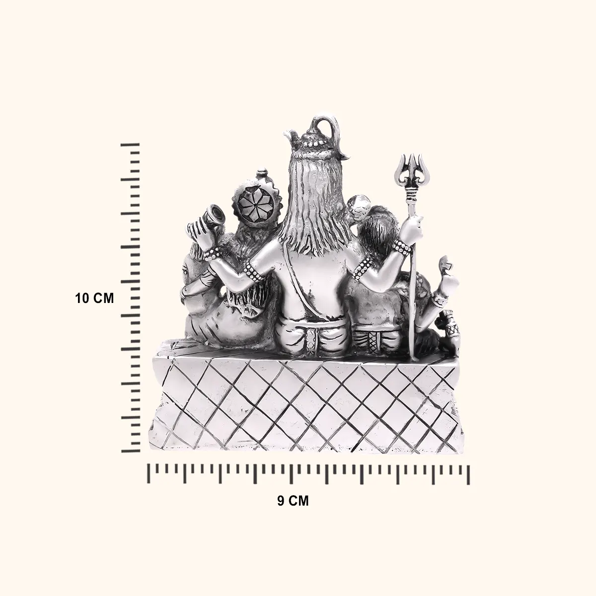 925 Silver Shiv Parivar Idol - Image 3