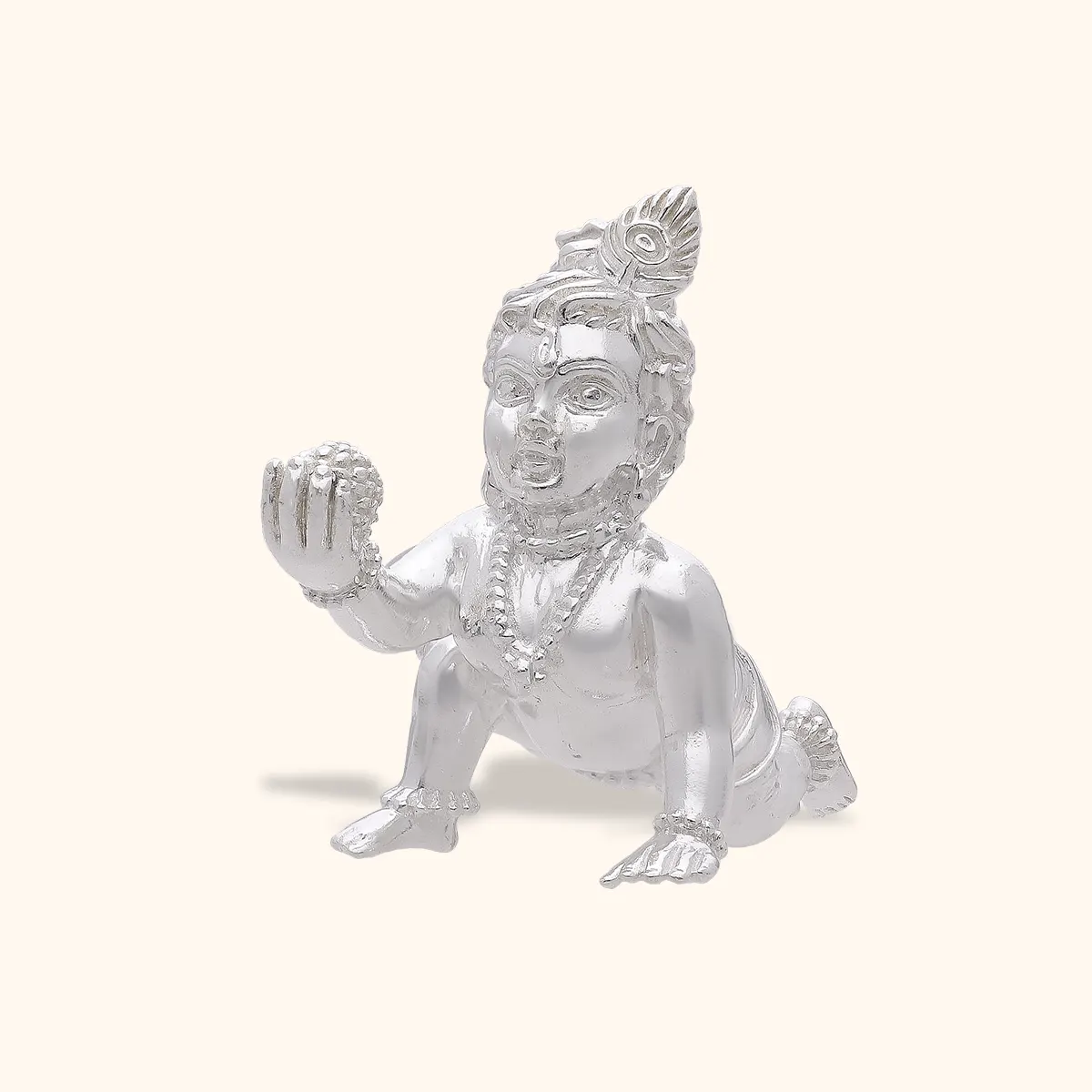 925 Silver Solid Bal krishna - Image 2