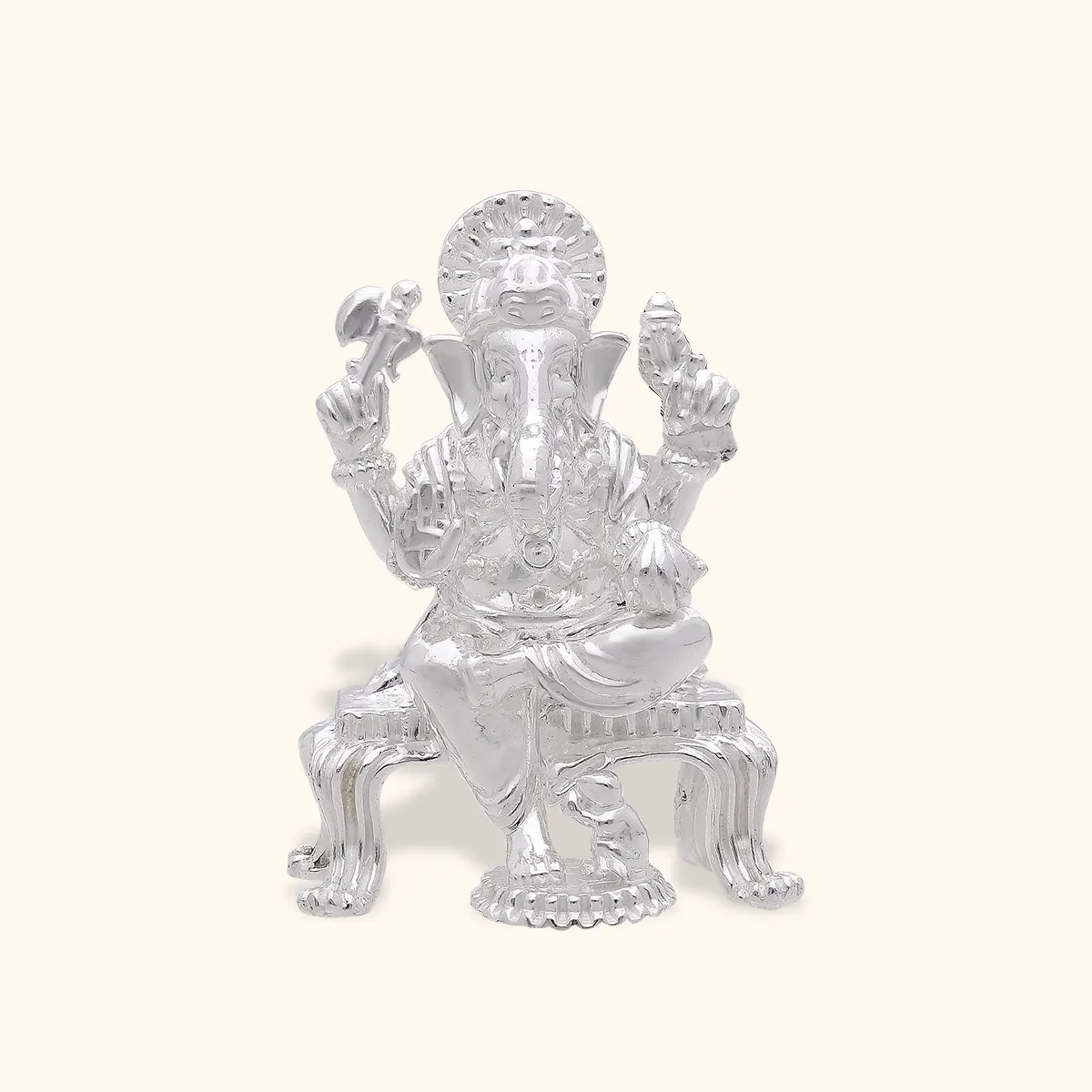 925 Silver Solid Lord Ganesh Paat - Image 2