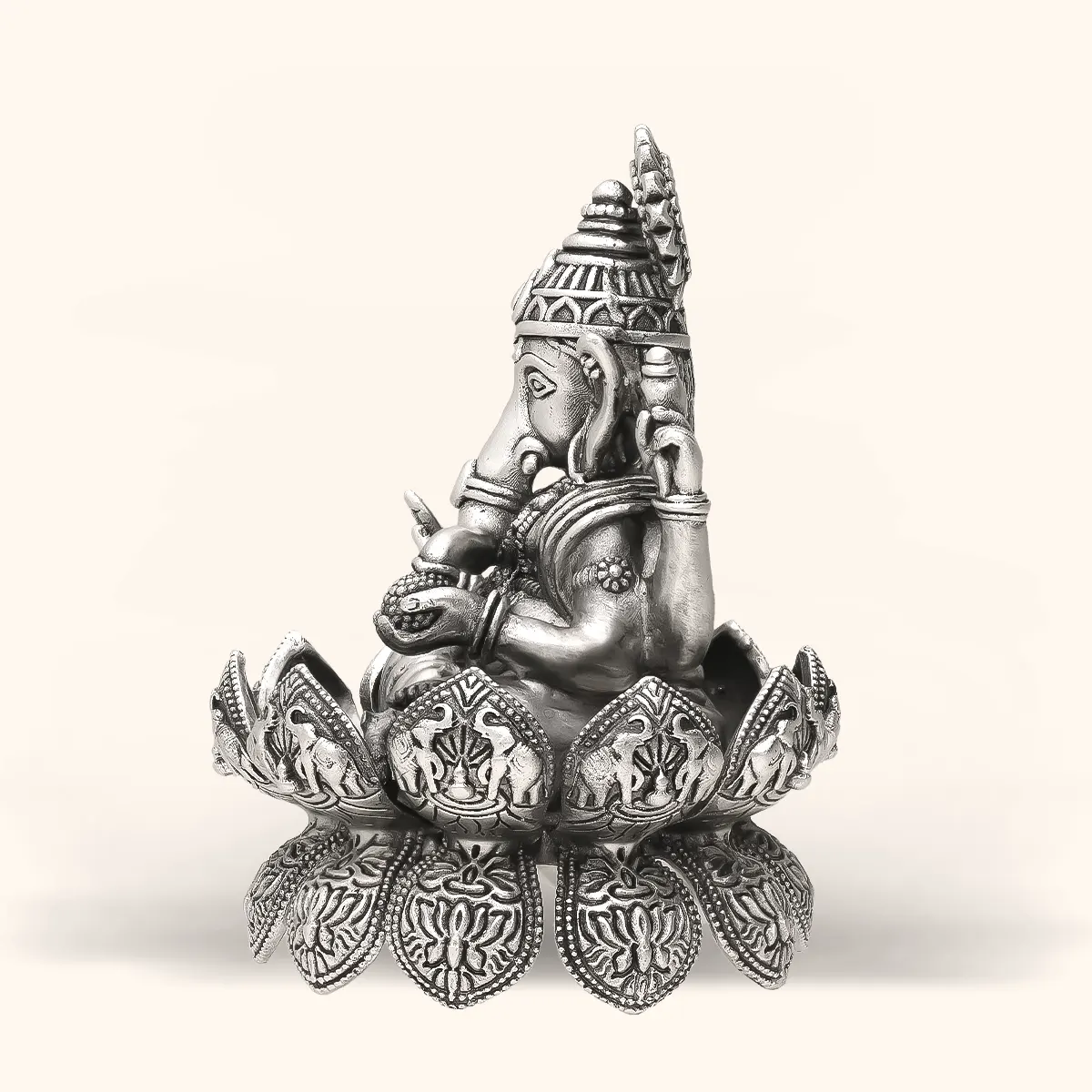 Ganpati Bappa - Antique Silver Idol - Image 3
