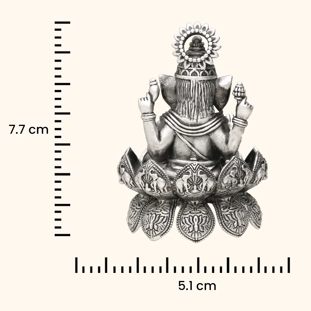 Ganpati Bappa - Antique Silver Idol - Image 4