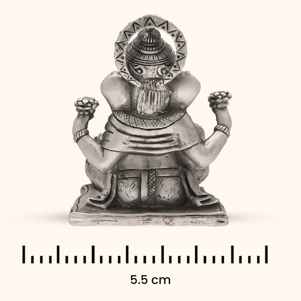 Ganpati Bappa - Silver Idol - Image 3