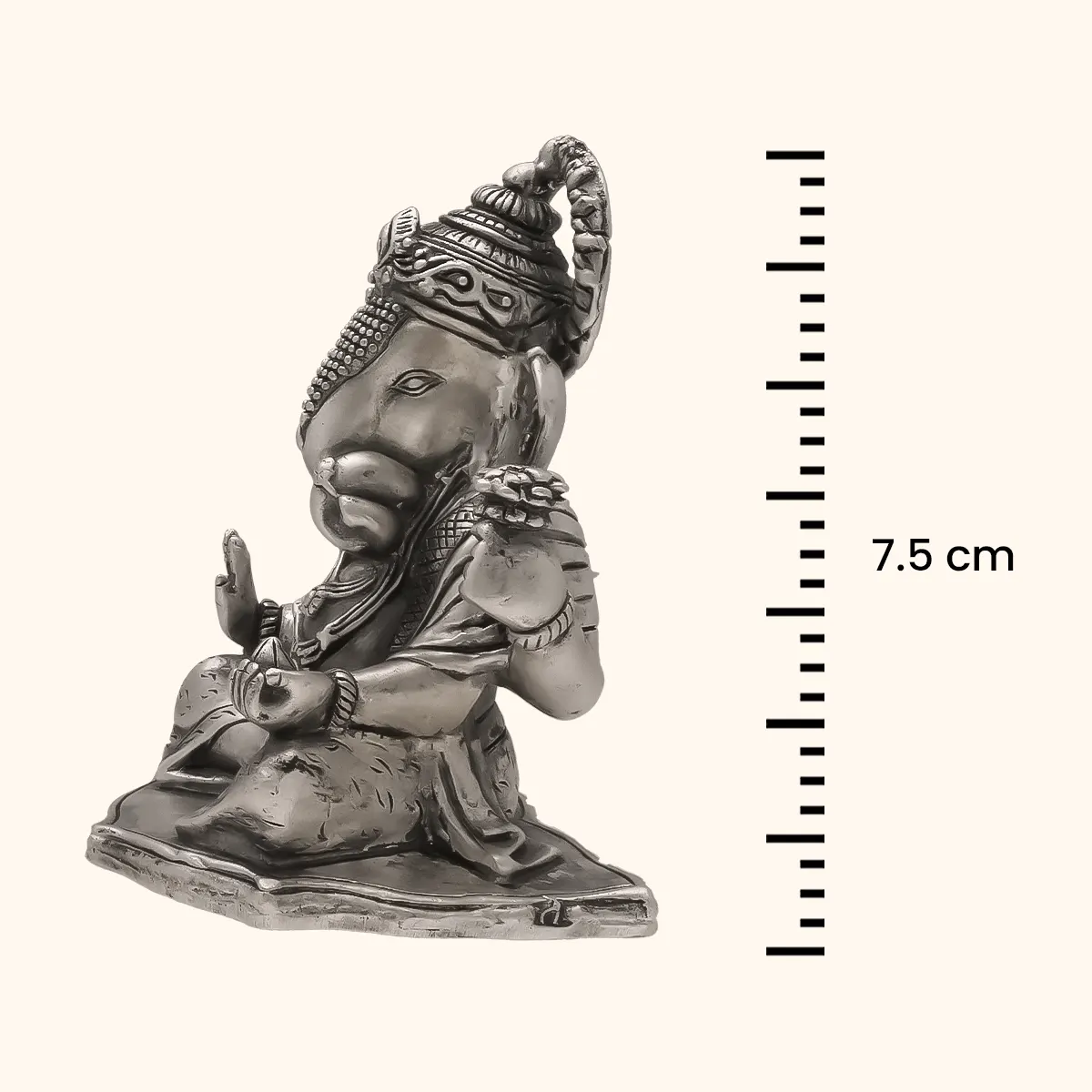 Ganpati Bappa - Silver Idol - Image 4