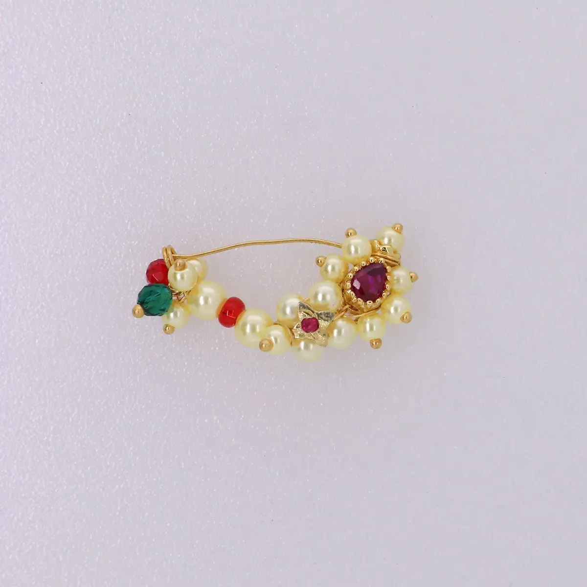 Puneri Style Gold Nath - Image 2