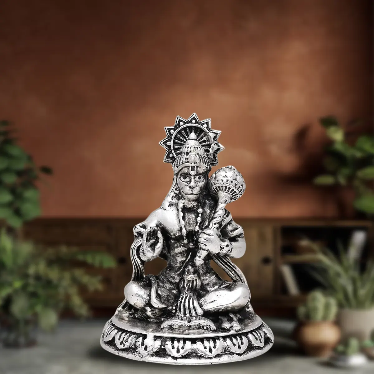 Shri Hanuman Ji Idol Silver Murti 925